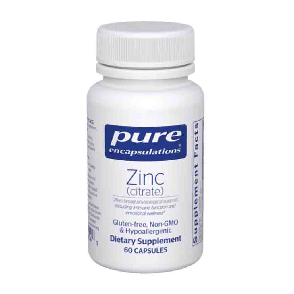 Pure Encapsulations Zinc (citrate) 60c