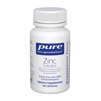 Pure Encapsulations Zinc (citrate) 60c