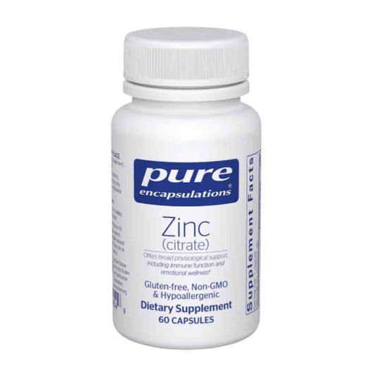 Pure Encapsulations Zinc (citrate) 60c