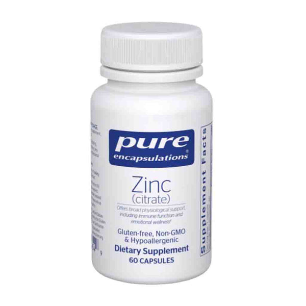 Pure Encapsulations Zinc (citrate) 60c
