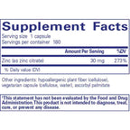 Pure Encapsulations Zinc (citrate) 180c