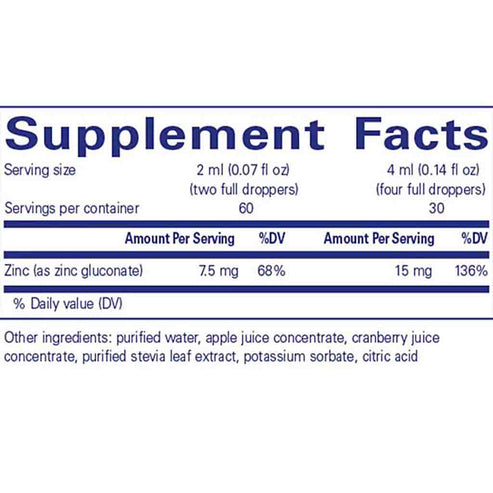 Pure Encapsulations Zinc liquid 120 ml