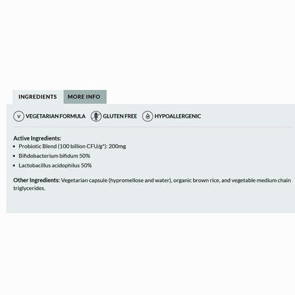 Professional Formulas Acidophilus Bifidus High Potency 60c