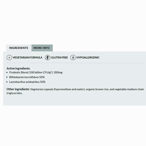Professional Formulas Acidophilus Bifidus High Potency 60c