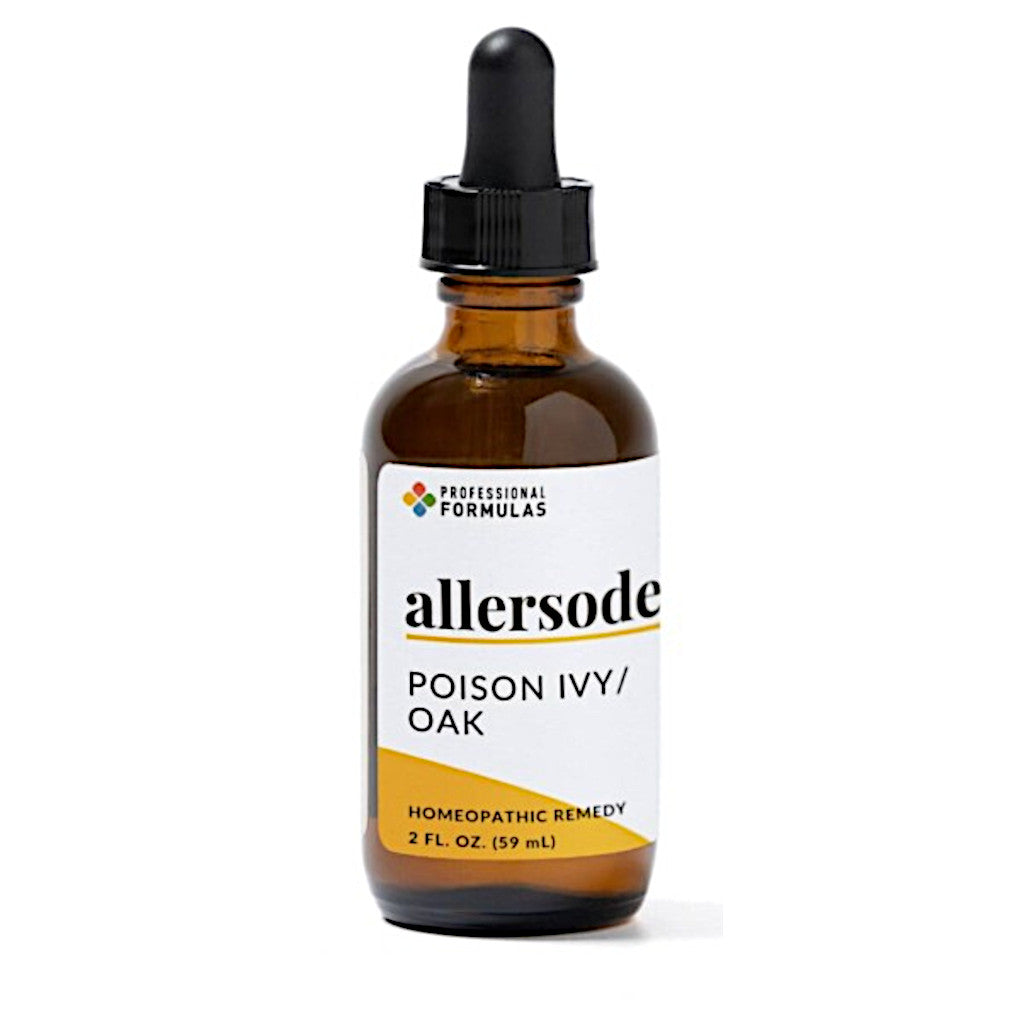 Allersode Poison Ivy/Oak homeopathic remedy bottle on a white background