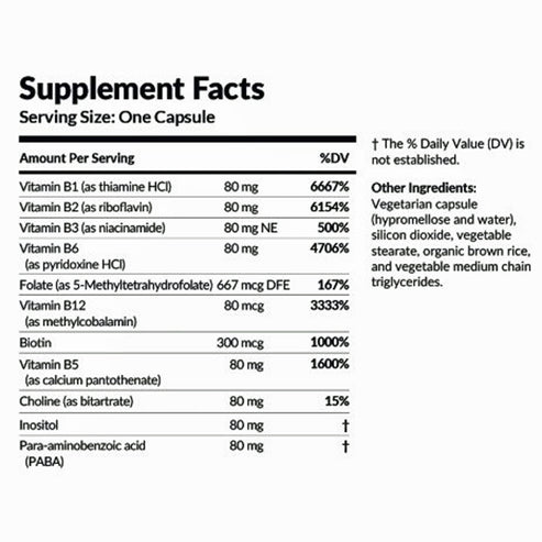 Professional Formulas Vitamin B Complex 60c