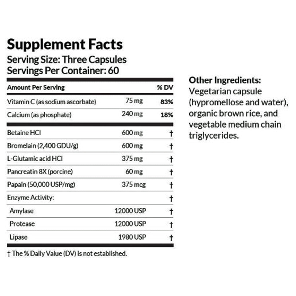 Professional Formulas Bromelain Papain 180c