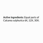 Professional Formulas Calcarea Sulphurica 2oz