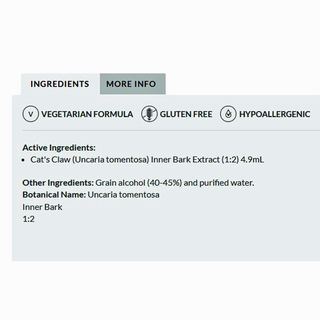 Professional Formulas Cat's Claw (Uncaria tomentosa) 8.4 oz