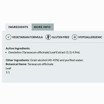 Professional Formulas Dandelion Leaf (Taraxacum officinale) 8.4 oz