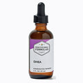 Bottle of DHEA supplement with dropper labeled 'Professional Formulas' on a white background