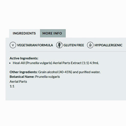 Professional Formulas Heal-All (Prunella Vulgaris) 16 oz.