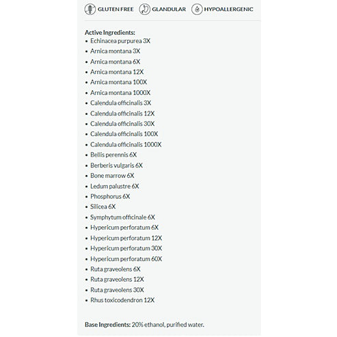 Professional Formulas Injury Drops 2oz