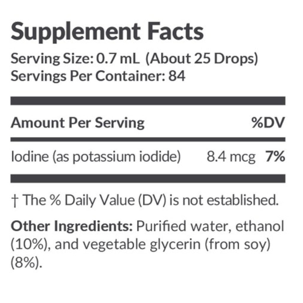 Professional Formulas Iodine Oligo 2oz
