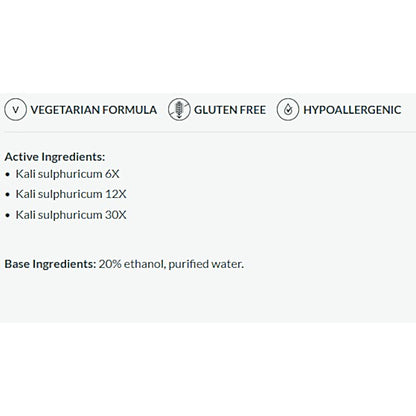 Professional Formulas Kali Sulphuricum 2oz