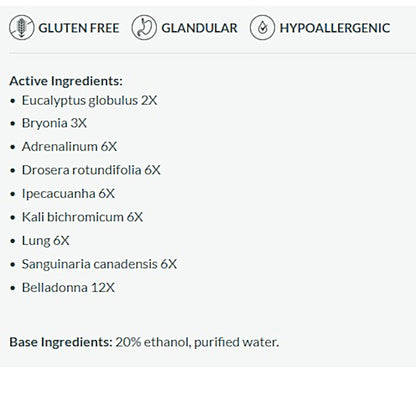 List of active ingredients on a white background with black text.