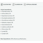 List of active ingredients on a white background with black text.