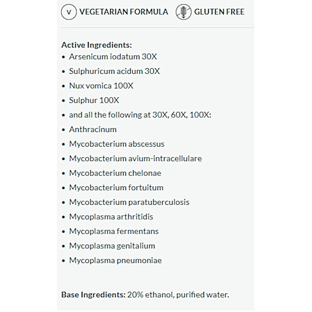 List of active ingredients on a product label with a white background.
