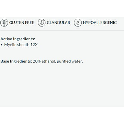 List of product features and ingredients on a white background
