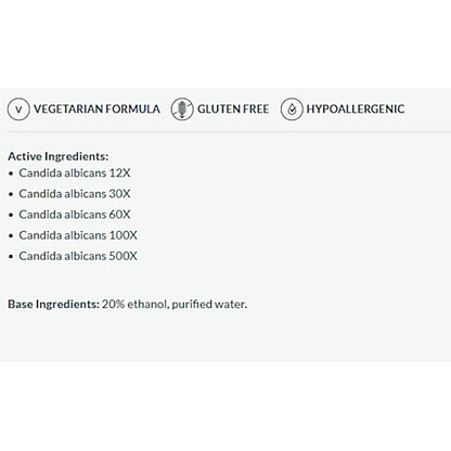 Product label with vegetarian, gluten-free, and hypoallergenic information on a white background.