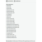 List of active ingredients on a white background with 'Gluten Free' and 'Glandular' text at the top.