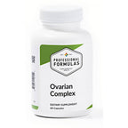 Supplement bottle labeled 'Ovarian Complex' by Professional Formulas on a white background