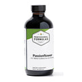 Bottle of Passionflower dietary supplement with a white label on a white background