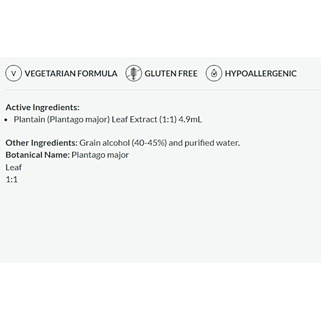 Product label with vegetarian, gluten-free, and hypoallergenic information on a white background.