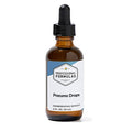 Bottle of Pneumo Drops with a dropper on a white background