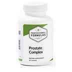 Supplement bottle labeled 'Prostate Complex' by Professional Formulas on a white background