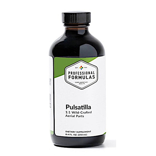 Bottle of Professional Formulas Pulsatilla supplement on a white background