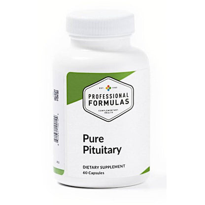 Supplement bottle labeled 'Pure Pituitary' by Professional Formulas on a white background