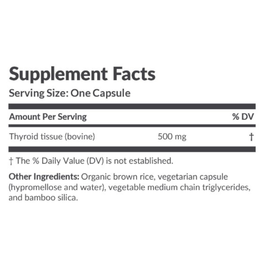Professional Formulas Pure Thyro 500mg 90c