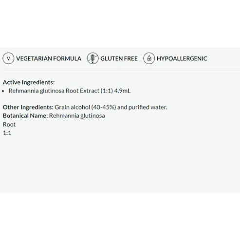 Professional Formulas Rehmannia (Rehmannia glutinosa) 8.4 oz