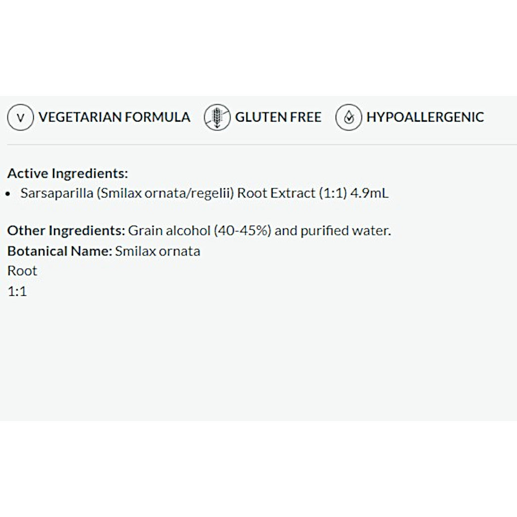Product label with vegetarian, gluten-free, and hypoallergenic information on a white background.