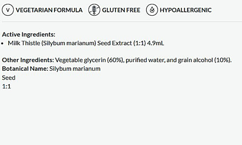Professional Formulas St. Mary's Thistle in Glycerin (Silybum marianum) 8.4 oz