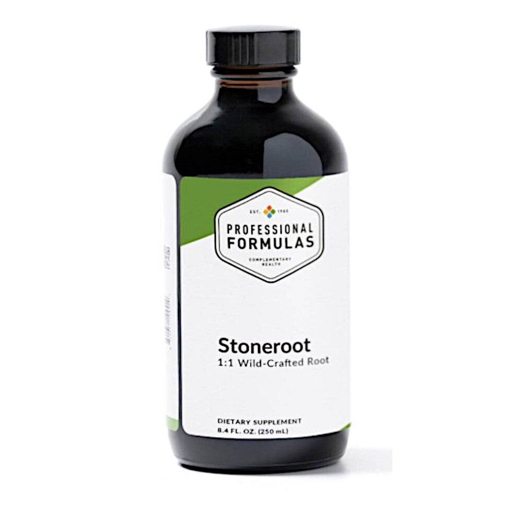 Bottle of Professional Formulas Stoneroot dietary supplement on a white background