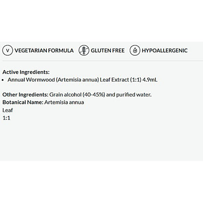 Product label with vegetarian, gluten-free, and hypoallergenic indicators on a white background.
