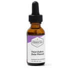 Bottle of 'Third Chakra (Solar Plexus)' homeopathic remedy with a dropper on a white background