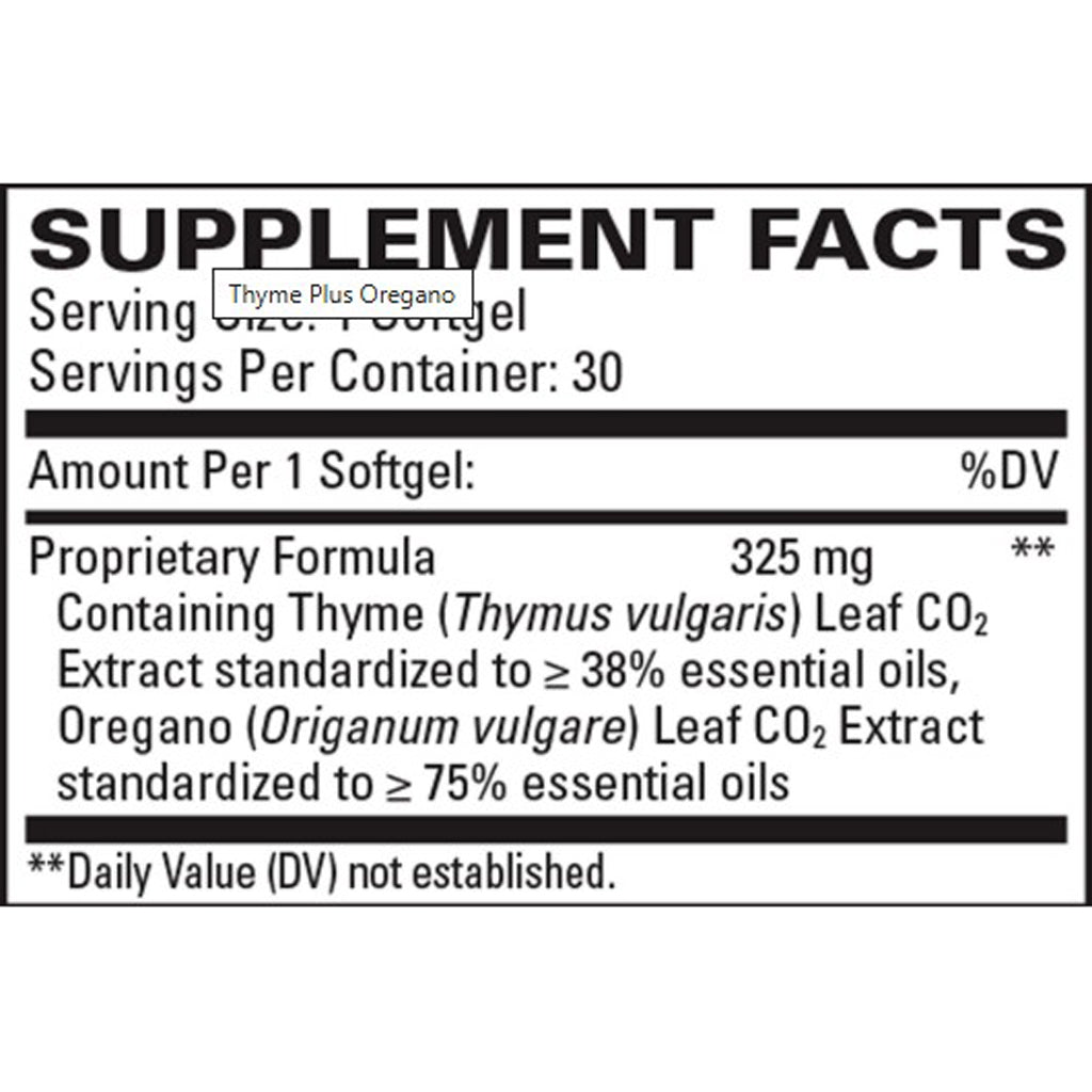 EuroMedica Thyme Plus Oregano 30sg