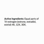 Text on a white background listing active ingredients of a medication.
