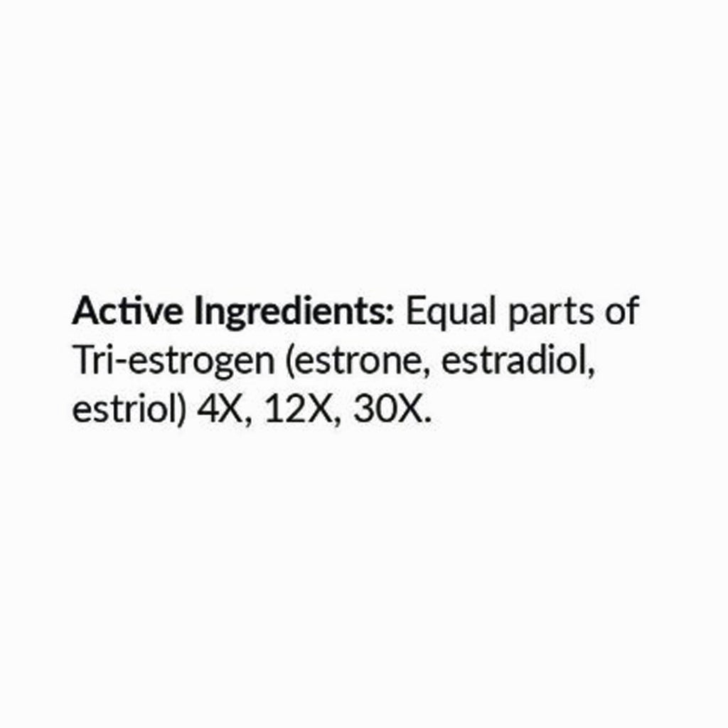 Text on a white background listing active ingredients of a medication.