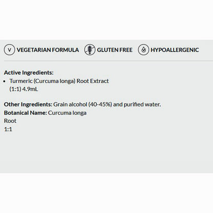 Product label with active and other ingredients, vegetarian, gluten-free, and hypoallergenic indicators.