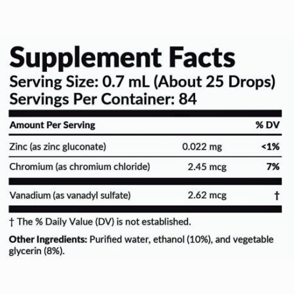 Professional Formulas Vanadium/Chromium/Zinc Oligo 2oz