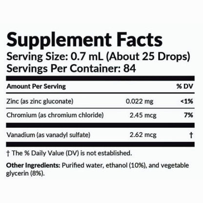 Professional Formulas Vanadium/Chromium/Zinc Oligo 2oz