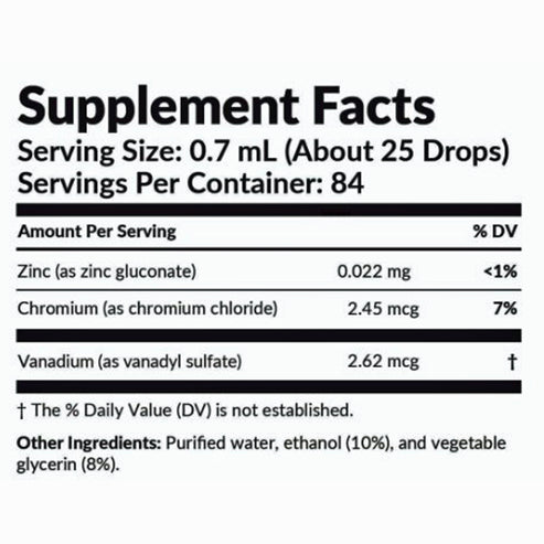 Professional Formulas Vanadium/Chromium/Zinc Oligo 2oz