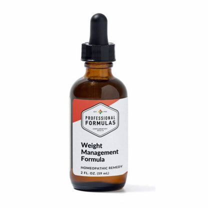 Bottle of 'Weight Management Formula' by Professional Formulas on a white background
