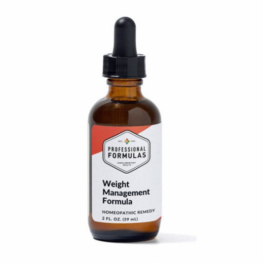 Bottle of 'Weight Management Formula' by Professional Formulas on a white background