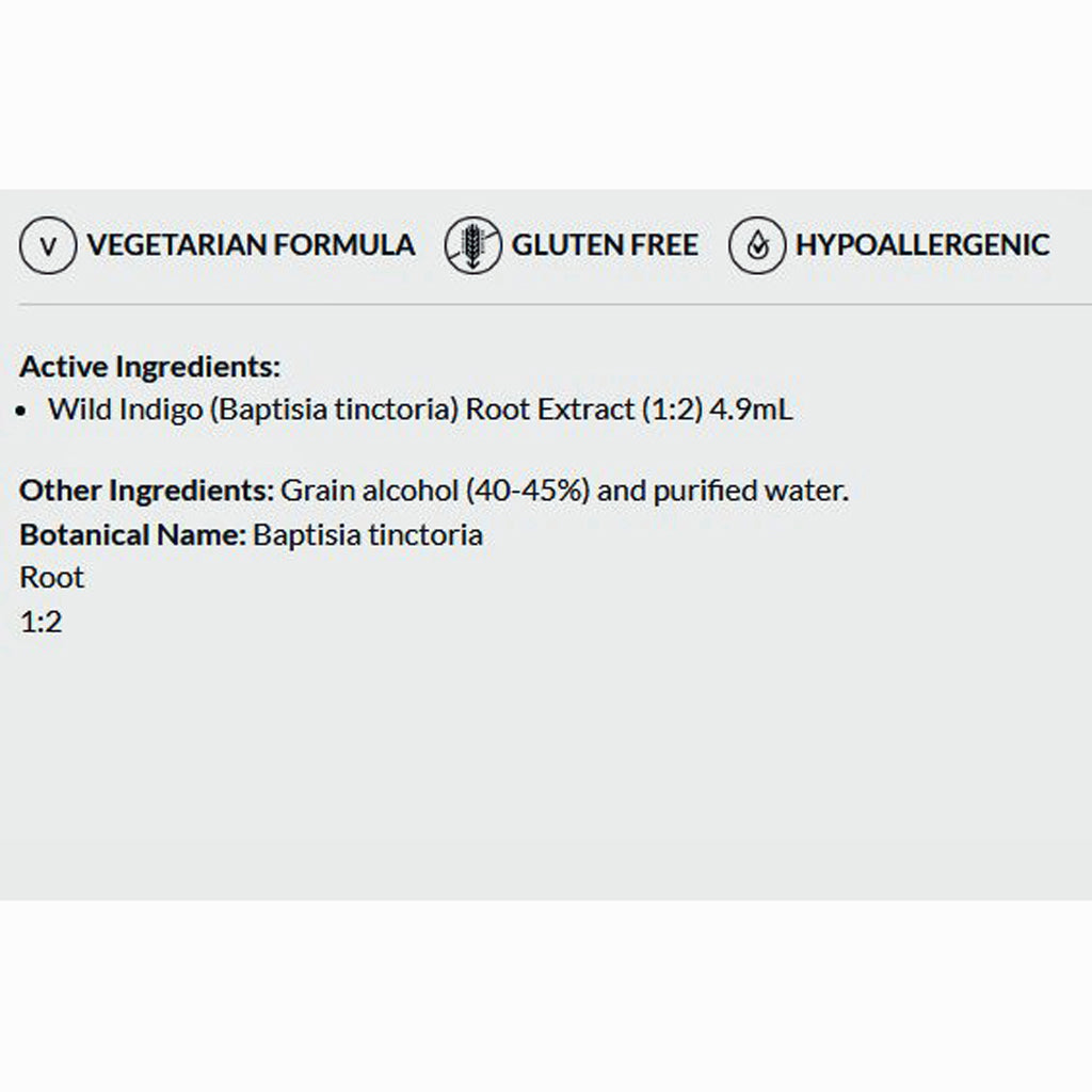 Product label with vegetarian, gluten-free, and hypoallergenic information on a white background.