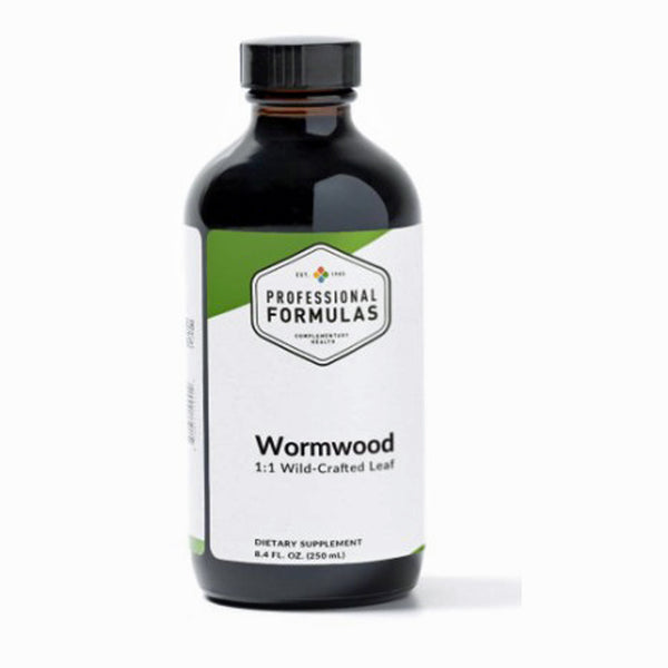 Bottle of Professional Formulas Wormwood supplement on a white background
